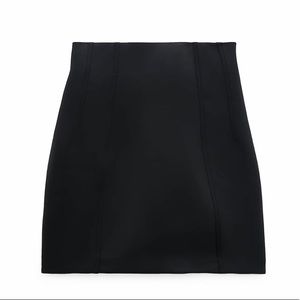 Zara neoprene effect skirt